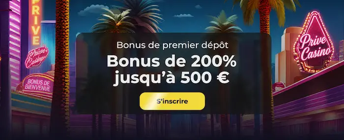 PRIVÉ CASINO Home banner